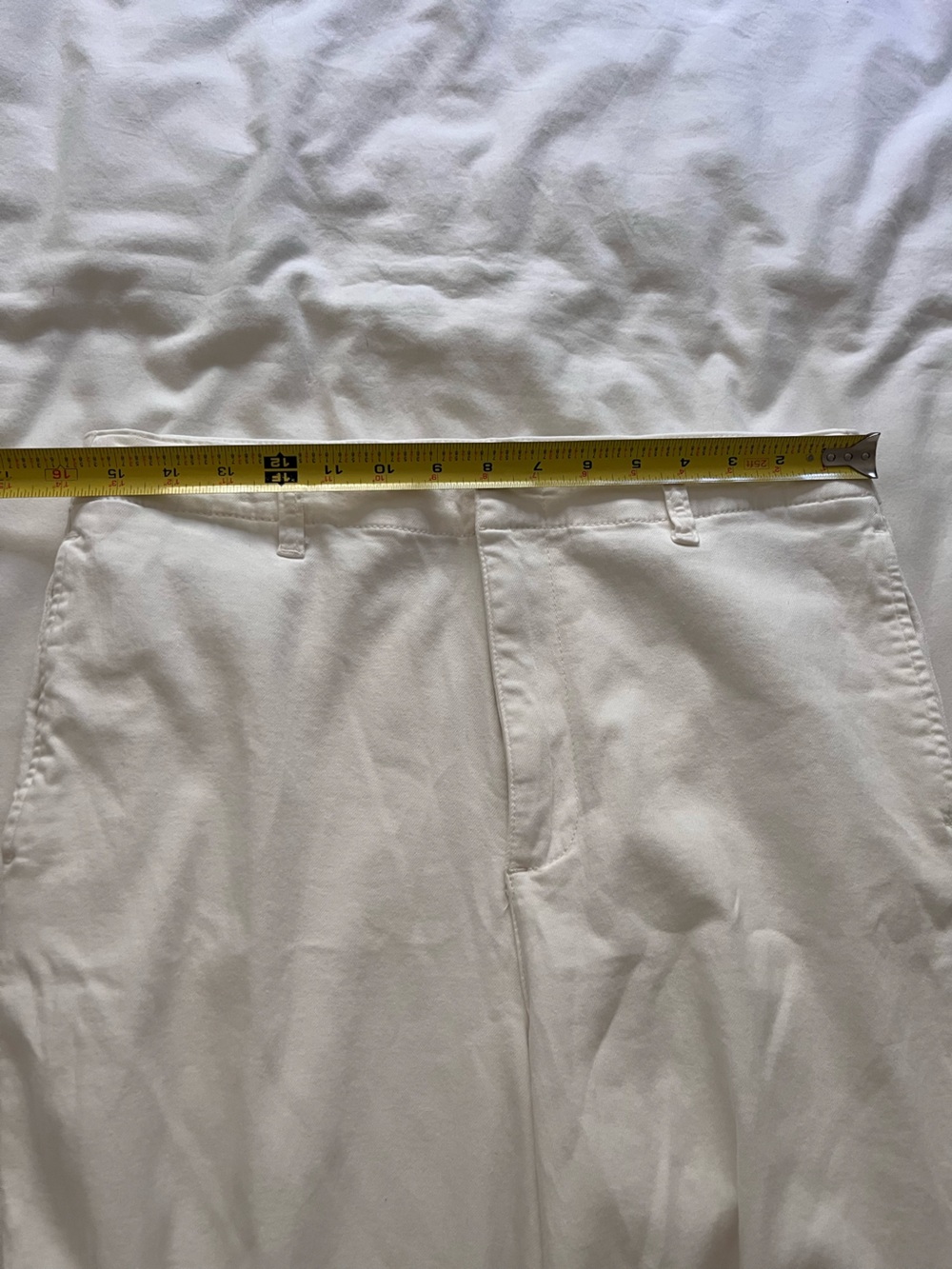 KUT From The KLOTH Jeans Meg Wide Leg White Twill Stretch Pants Size 10 - Picture 5 of 15